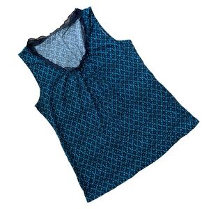 Ann Taylor LOFT Tank Top - size Large ruffle neck